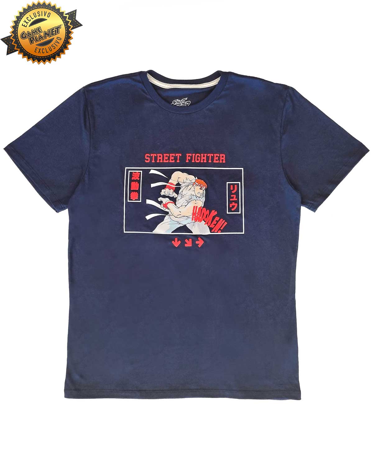 PLAYERA AZUL STREET FIGHTER RYU MEDIANA