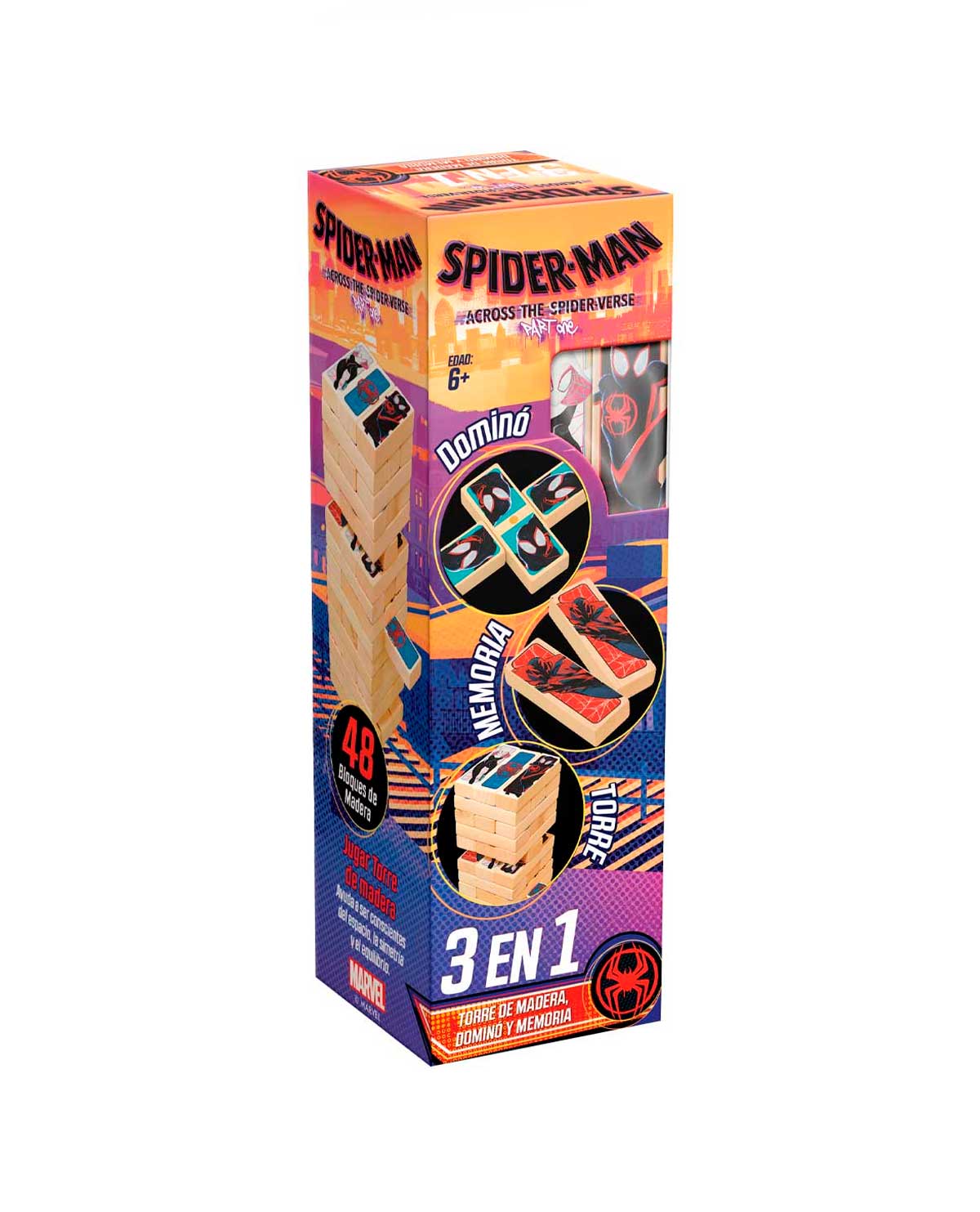 TORRE DE MADERA 3 EN 1 SPIDER MAN ACROSS THE SPIDER VERSE