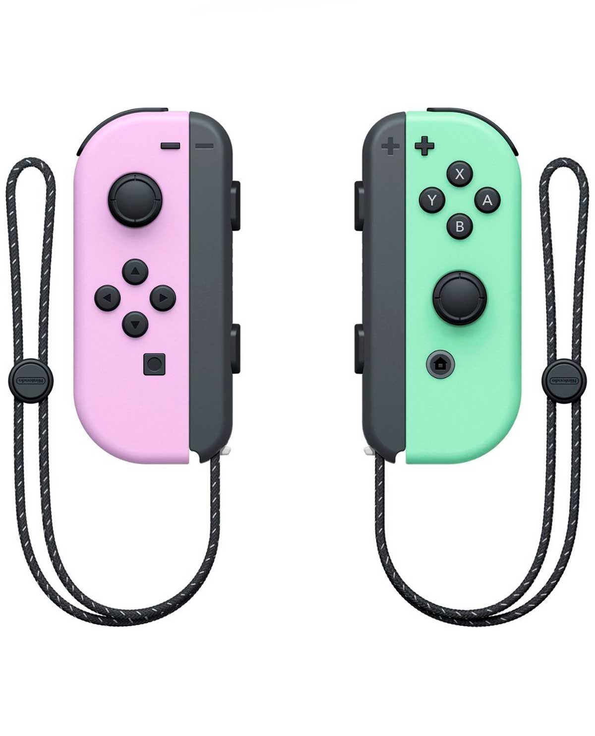 CONTROLES JOY CON L R MORADO Y VERDE PASTEL