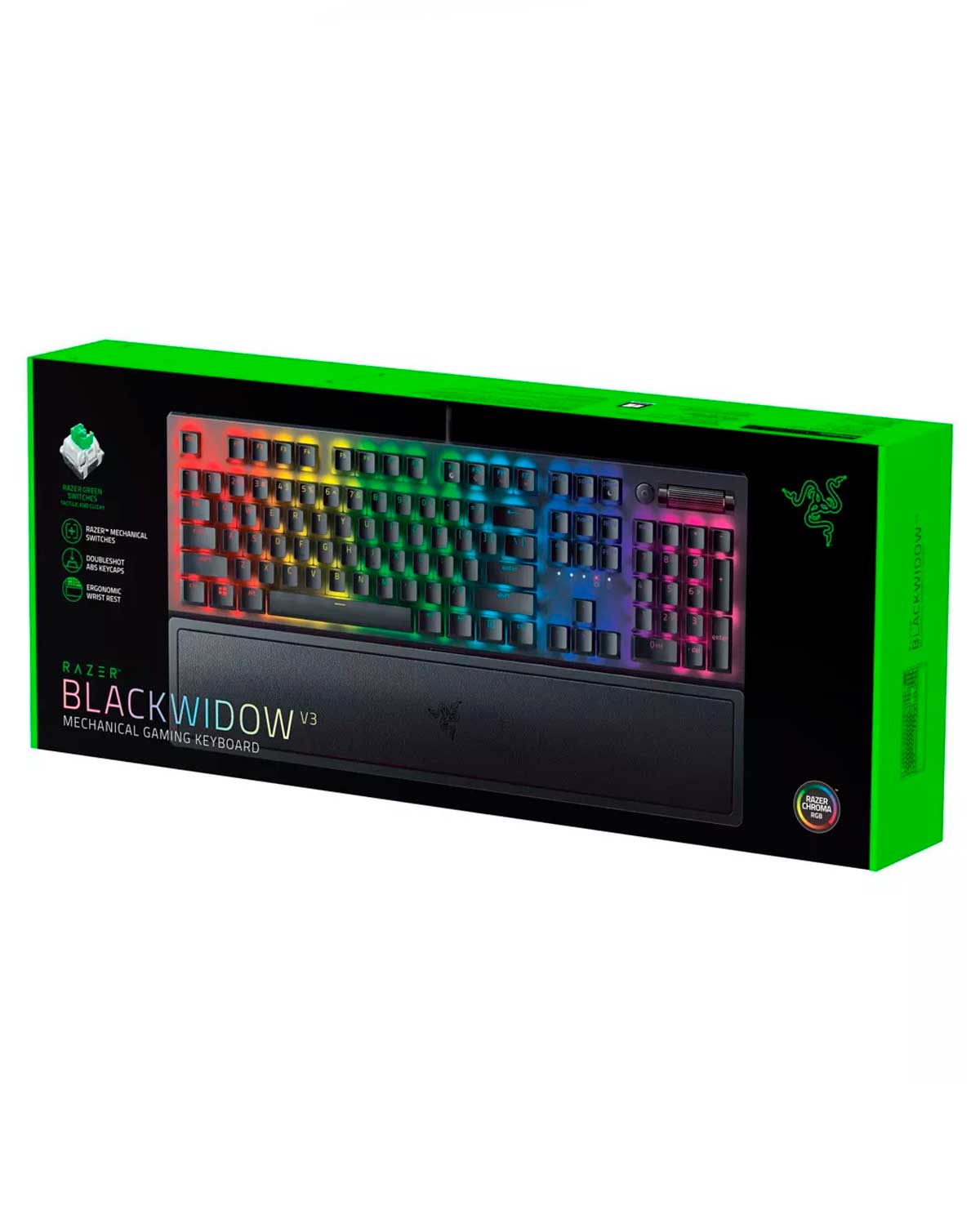 TECLADO ALAMBRICO RAZER BLACKWIDOW V3 GREEN SWITCH - Image 4