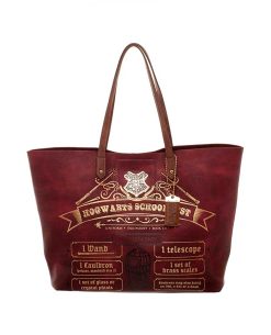 BOLSA ROJA HOGWARTS LISTA DE UTILES
