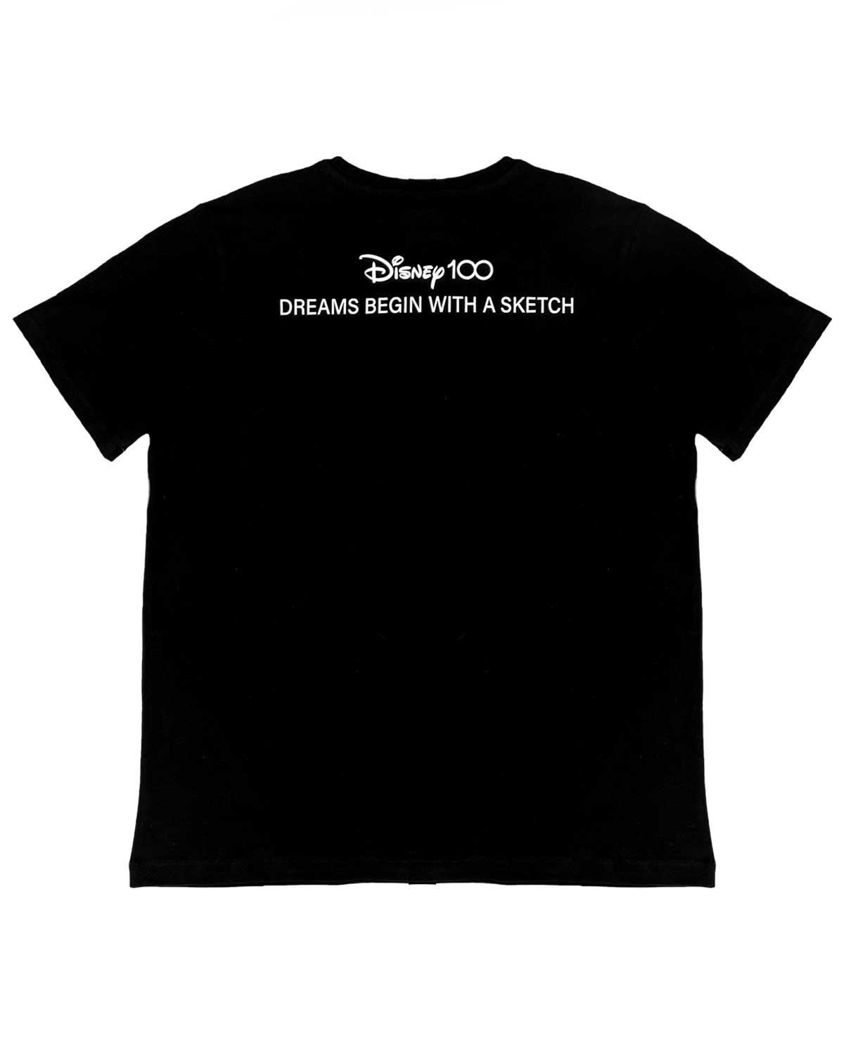 PLAYERA NEGRA DISNEY 100 DREAMS BEGIN WITH A SKETCH CHICA - Image 2