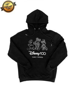 SUDADERA NEGRA DISNEY 100 YEARS OF WONDER MEDIANA