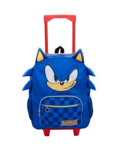 MOCHILA SONIC THE HEADGEHOG AZUL DE RUEDAS