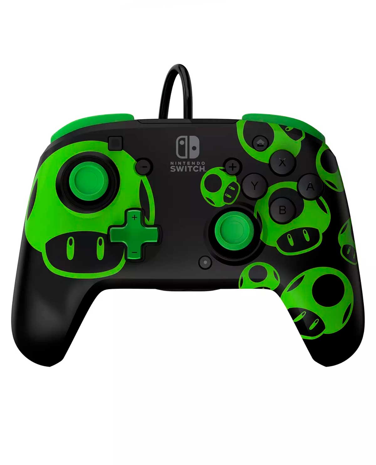 CONTROL ALAMBRICO NINTENDO SWITCH PDP 1 UP MUSHROOM GLOW IN THE DARK