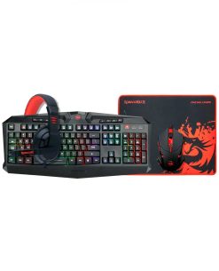 KIT 4 EN 1 TECLADO HARPE K503 MOUSE CENTROPHORUS ALAMBRICO TAPETE ARCHELON M AUDIFONOS ARES