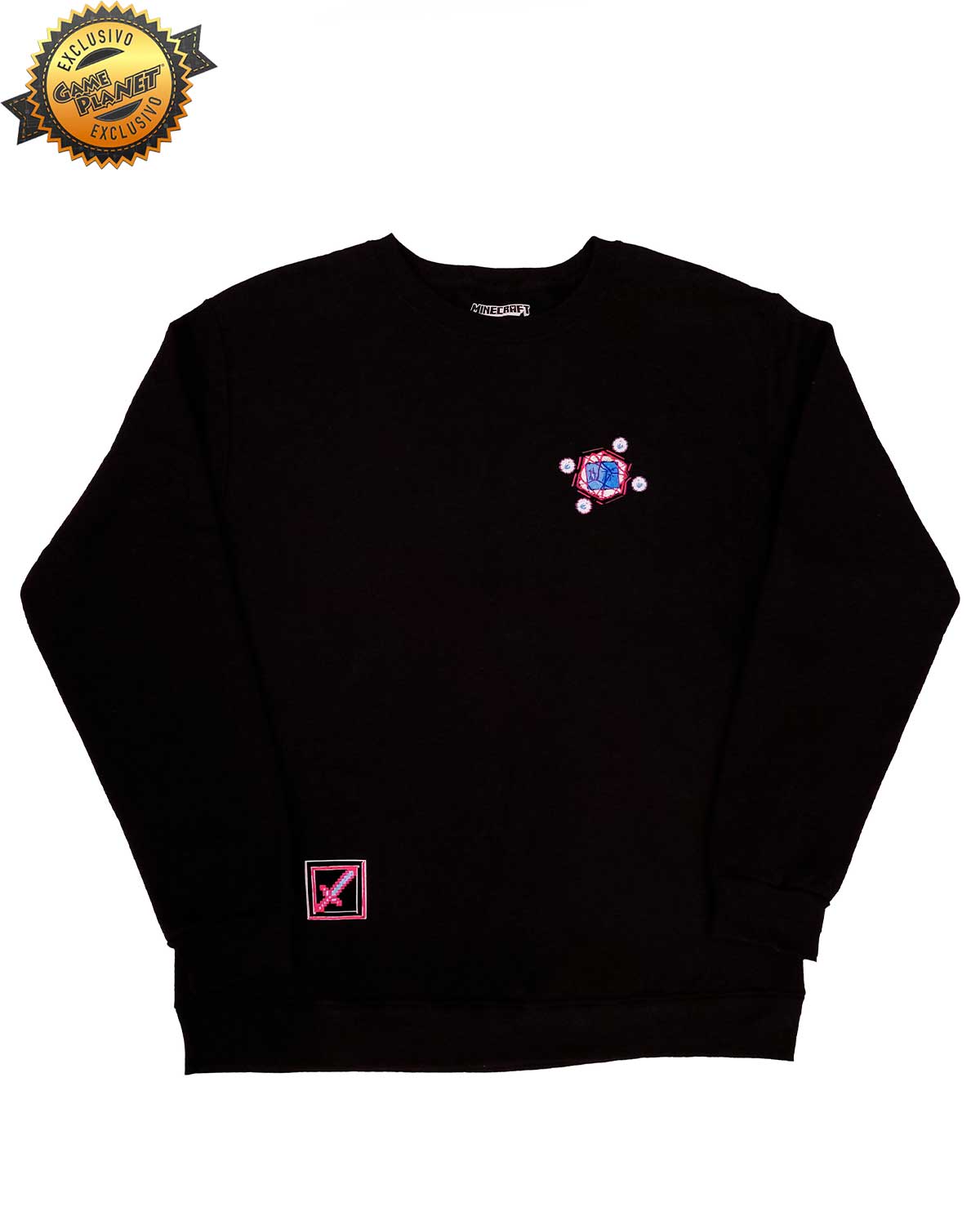 SUDADERA NEGRA MINECRAFT ENDER GRANDE