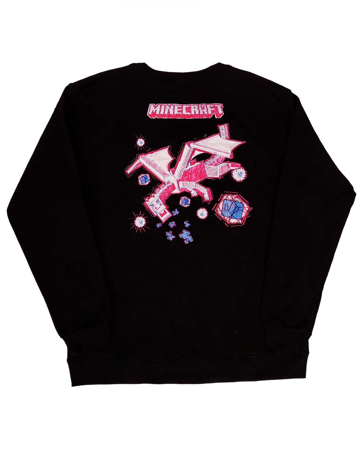 SUDADERA NEGRA MINECRAFT ENDER GRANDE - Image 2