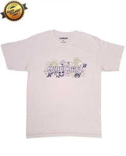 PLAYERA BLANCA MINECRAFT DOODLES CHICA