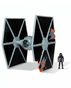 NAVE STAR WARS MICRO GALAXY SQUADRON TIE FIGHTER BATTLE DAMAGED