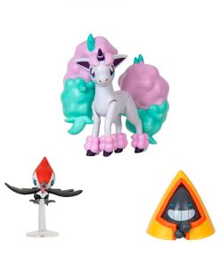 FIGURA POKEMON BATTLE FIGURE 3 PACK SNORUNT PIKIPEK GALARIAN PONYTA