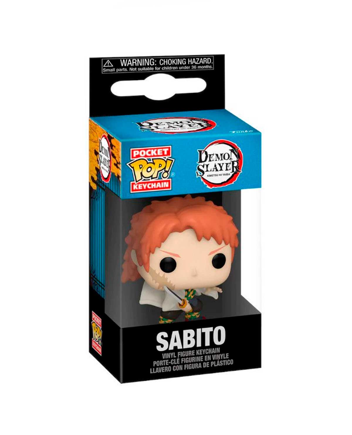 LLAVERO POP DEMON SLAYER SABITO SIN MASCARA - Image 2