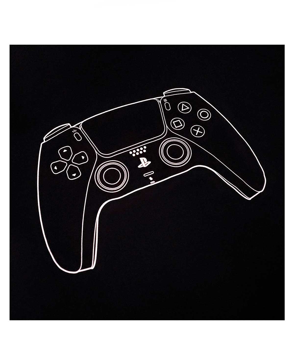 PLAYERA NEGRA PLAYSTATION NEBULA GLOW IN THE DARK MEDIANA - Image 2