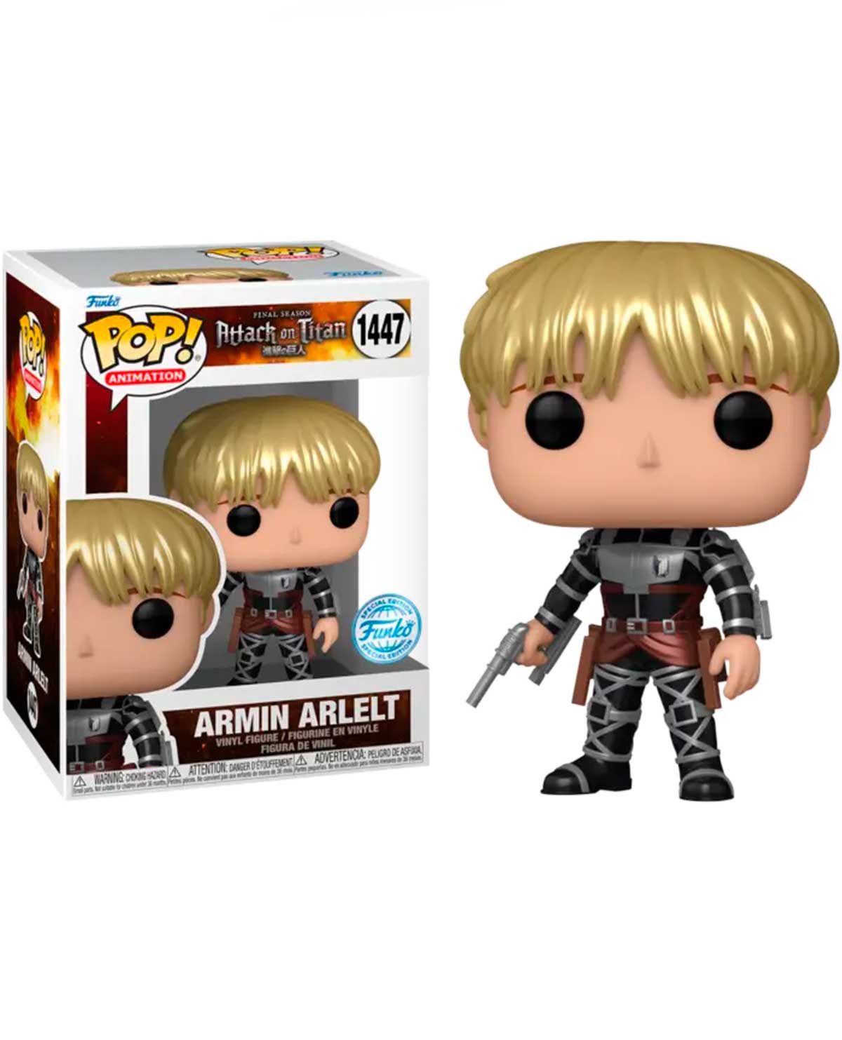 FIGURA POP ATTACK ON TITAN ARMIN ALERT METALICO EXCLUSIVO - Image 3