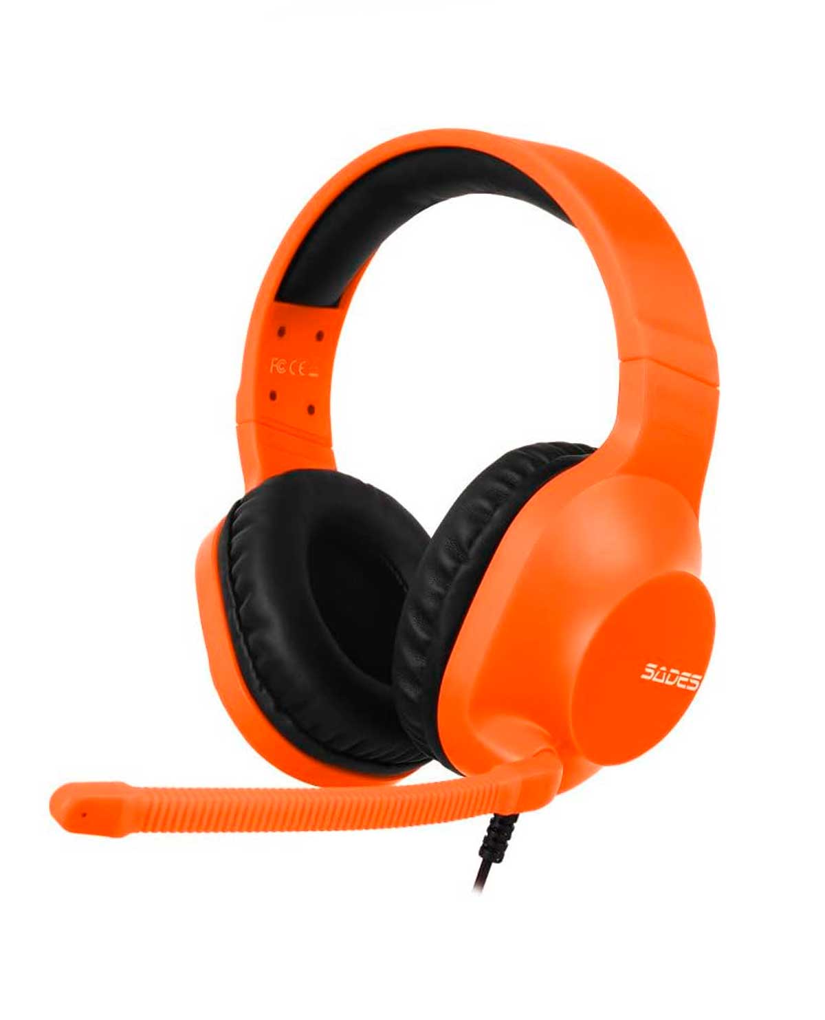 HEADSET ALAMBRICO SADES SPIRIT NARANJA