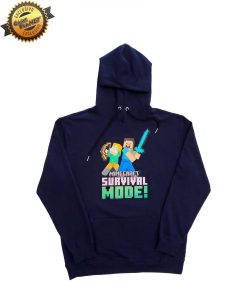 SUDADERA AZUL MINECRAFT ZOMBIES GRANDE