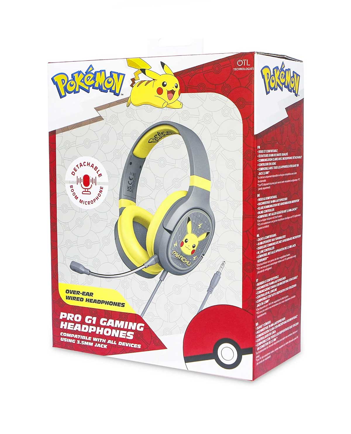 HEADSET OTL TECHNOLOGIES PRO G1 POKEMON PIKACHU - Image 4