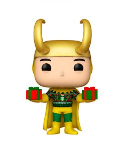 FIGURA POP MARVEL HOLIDAY LOKI CON SUETER METALICO