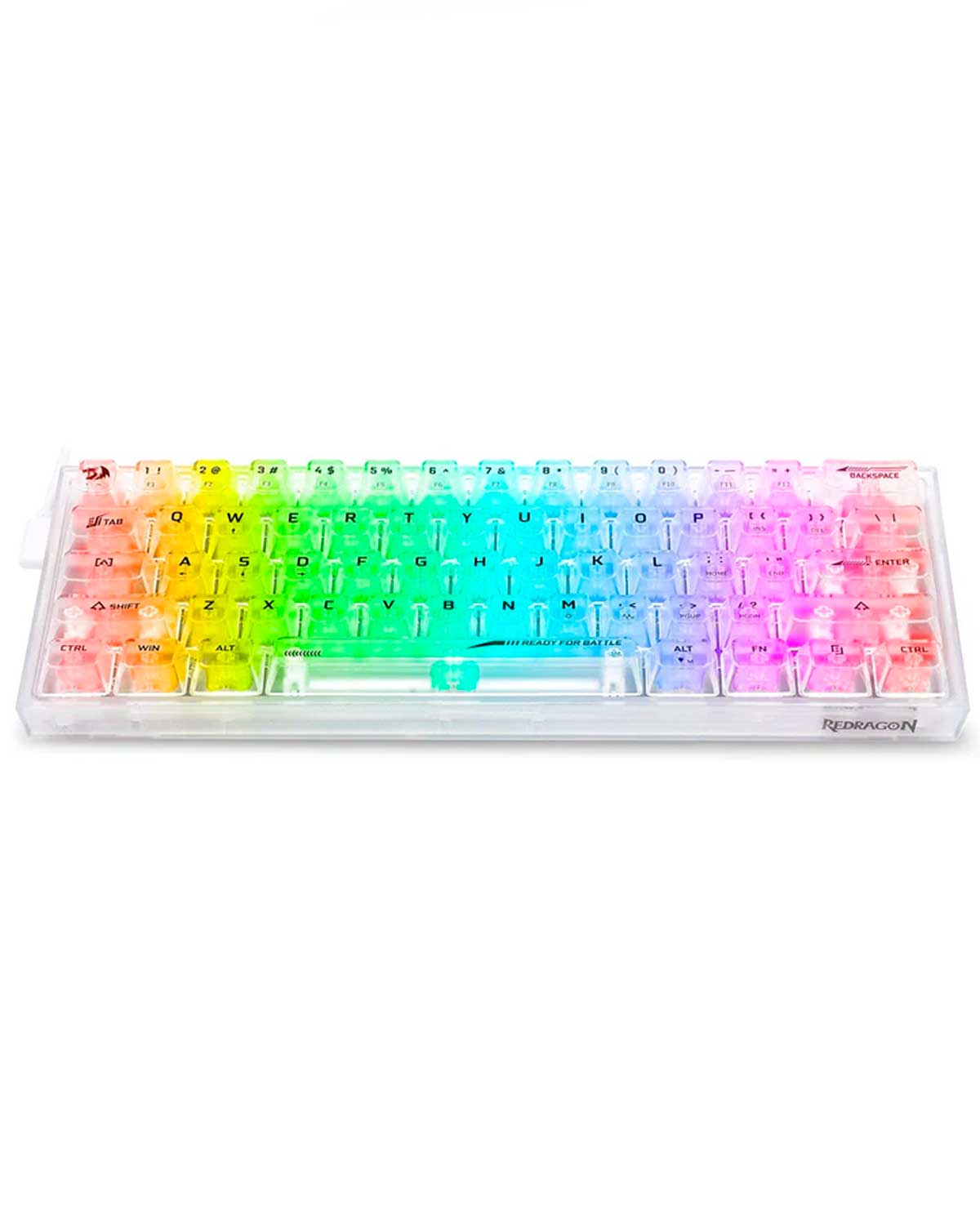 TECLADO REDRAGON K617 TRANSPARENTE SWITCH RED - Image 2