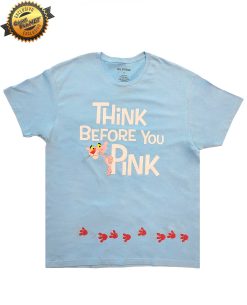 PLAYERA AZUL MGM PINK PANTHER THINK BEFORE YOU PINK MEDIANA