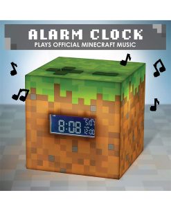 RELOJ DESPERTADOR MINECRAFT CUBO