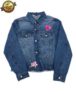 CHAMARRA DE MEZCLILLA MGM PINK PANTHER IS THE WORD CHICA