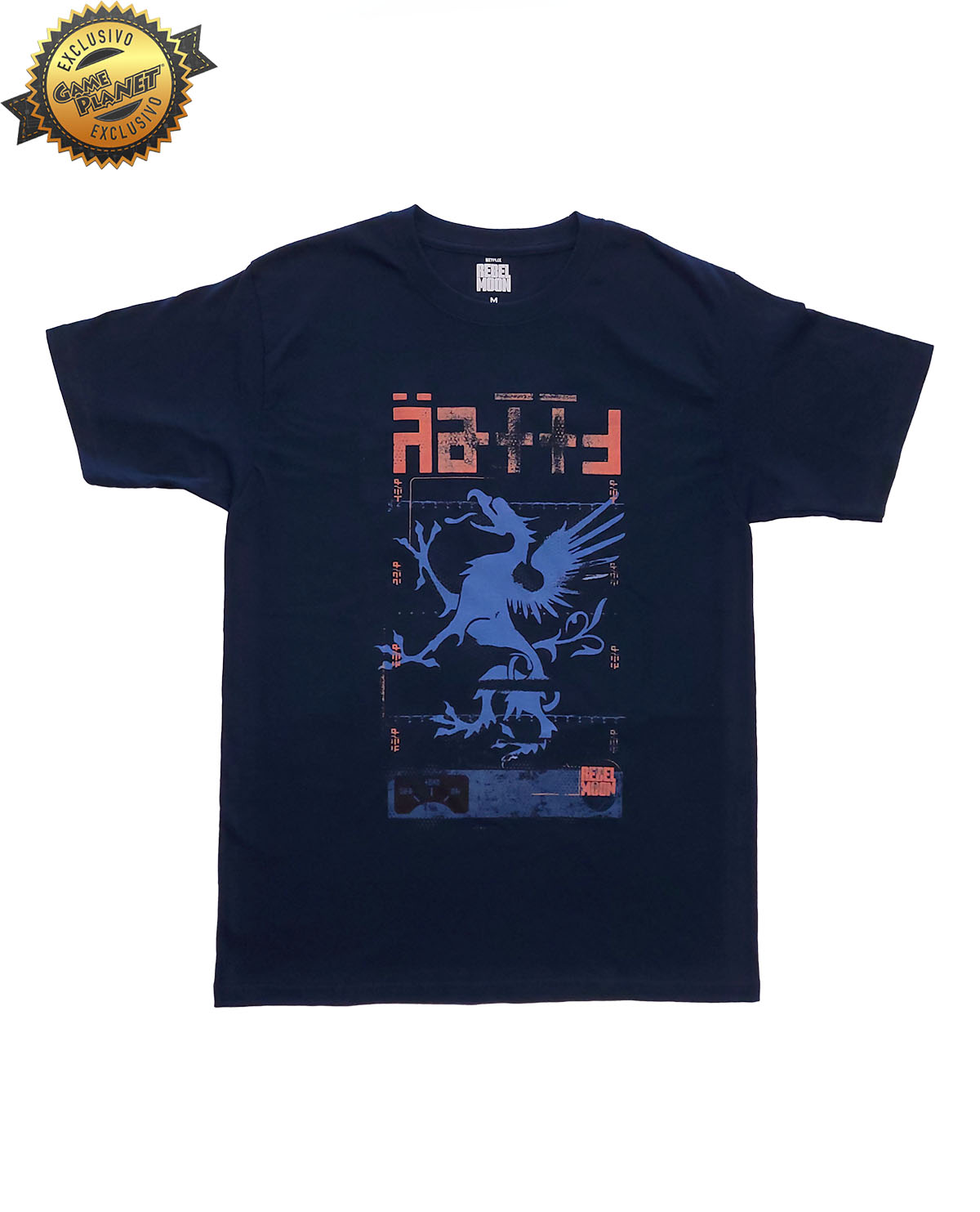 PLAYERA AZUL NETFLIX REBEL MOON GRIFFIN MEDIANA