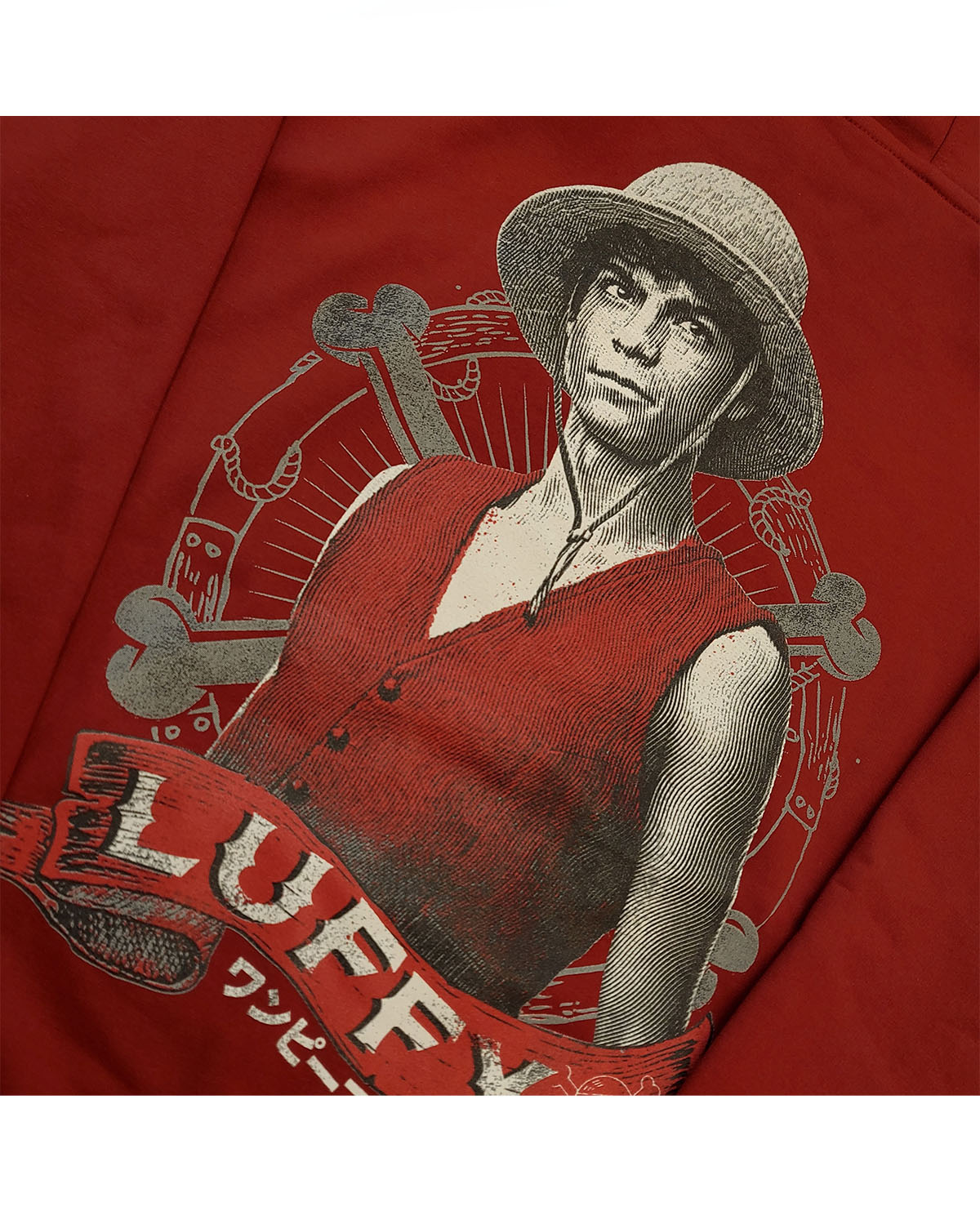SUDADERA ROJA NETFLIX ONE PIECE LUFFY GRANDE - Image 3