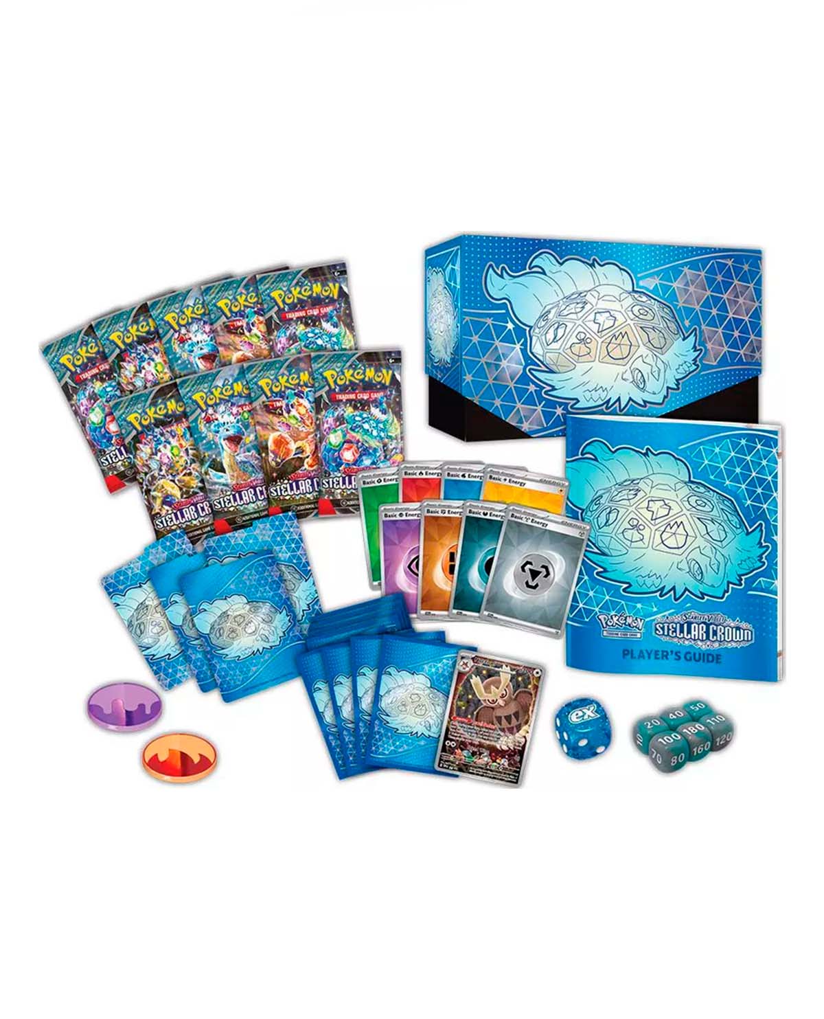 POKEMON TCG SCARLET AND VIOLET 07 STELLAR CROWN ELITE TRAINER BOX - Image 2