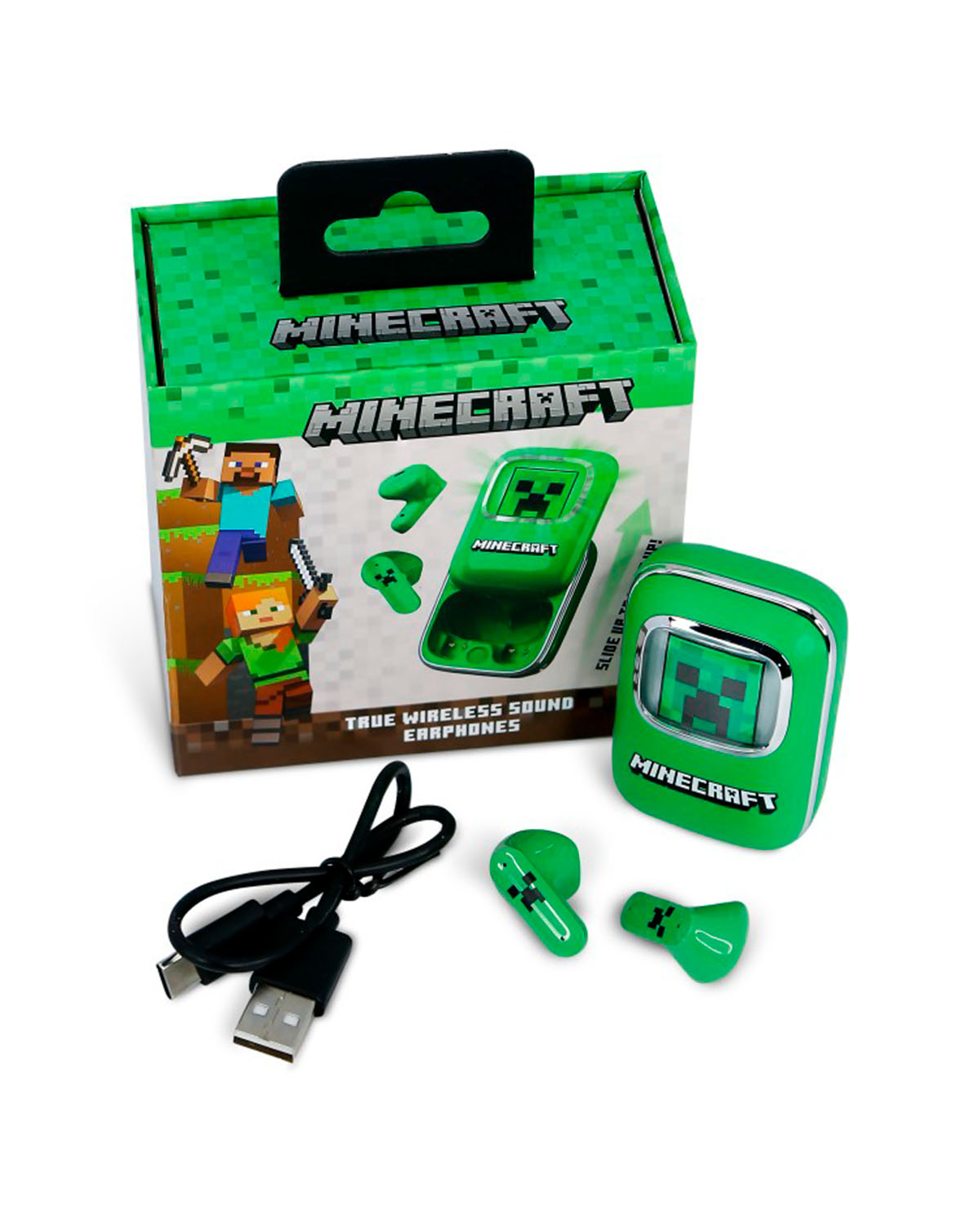 AUDIFONOS MINECRAFT SLIDE TWS EARPODS - Image 2