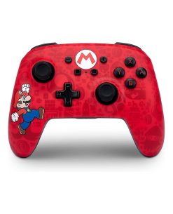 CONTROL NINTENDO SWITCH INALAMBRICO POWER A HERE WE GO MARIO