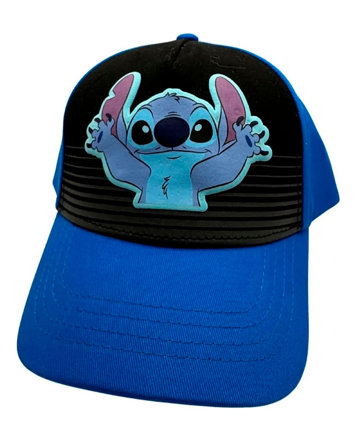 GORRA STITCH AZUL CON NEGRO
