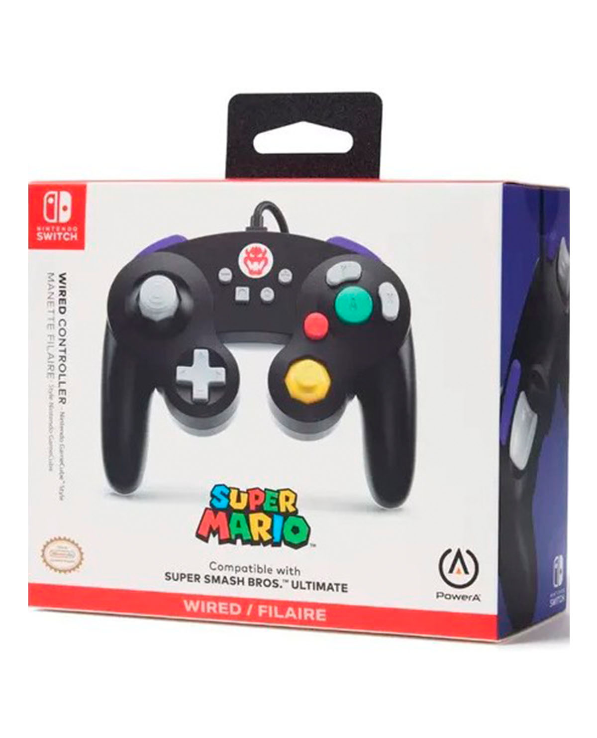 CONTROL NINTENDO SWITCH ALAMBRICO POWER A GAMECUBE BOWSER - Image 3
