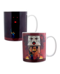 TAZA DE CERAMICA SENSIBLE AL CALOR MINECRAFT NETHER