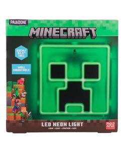 MINECRAFT LUZ NEON LED CREEPER MONTABLE PARED
