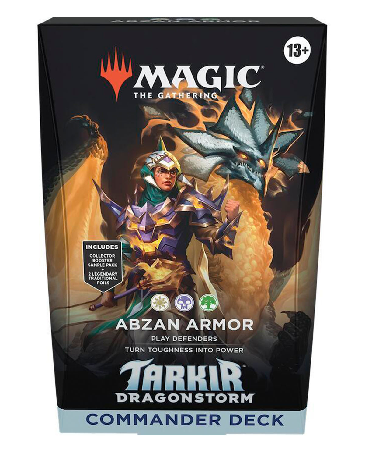MAGIC THE GATHERING TRADING CARD GAME TRAKIR DRAGONSTORM COMMANDER ABZAM ARMOR DECK