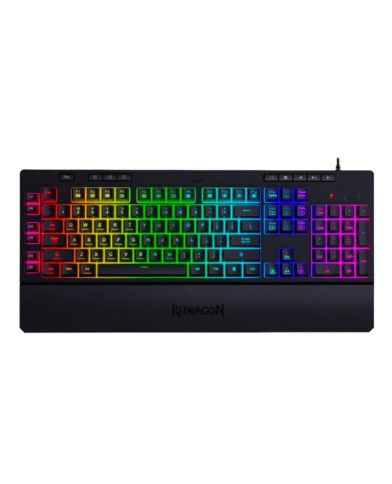 TECLADO REDRAGON K512 SHIVA MEMBRANA NEGRO – Gameplanet