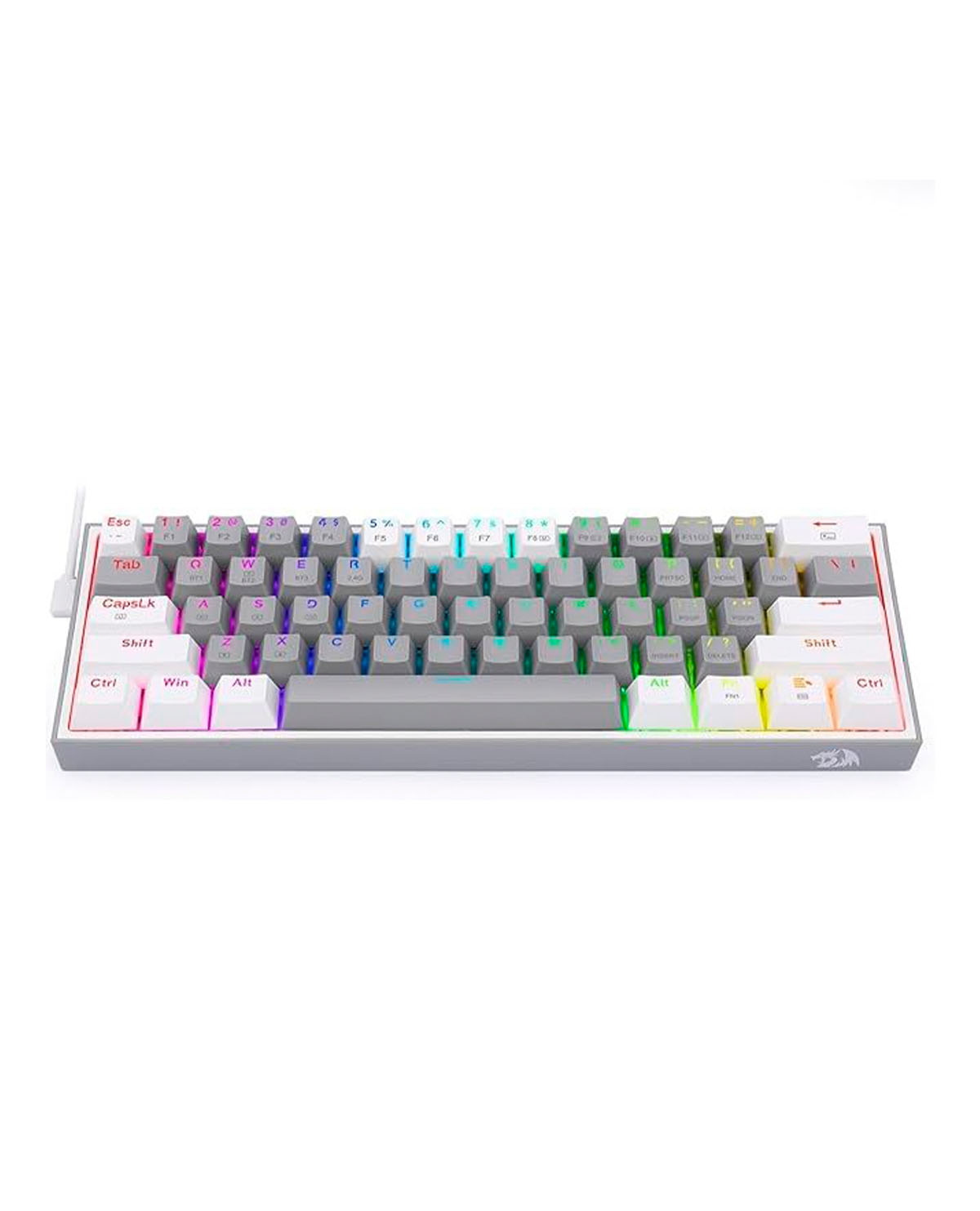 TECLADO MECANICO REDRAGON FIZZ PRO K616 RGB GRIS BLANCO - Image 2