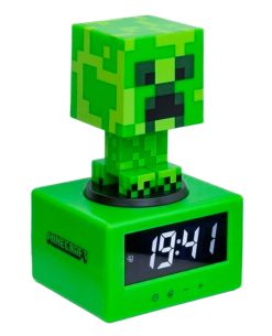 LAMPARA MINECRAFT CON DESPERTADOR CREEPER