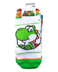 CALCETAS SUPER MARIO BROS PERSONAJES SET DE 5 PIEZAS