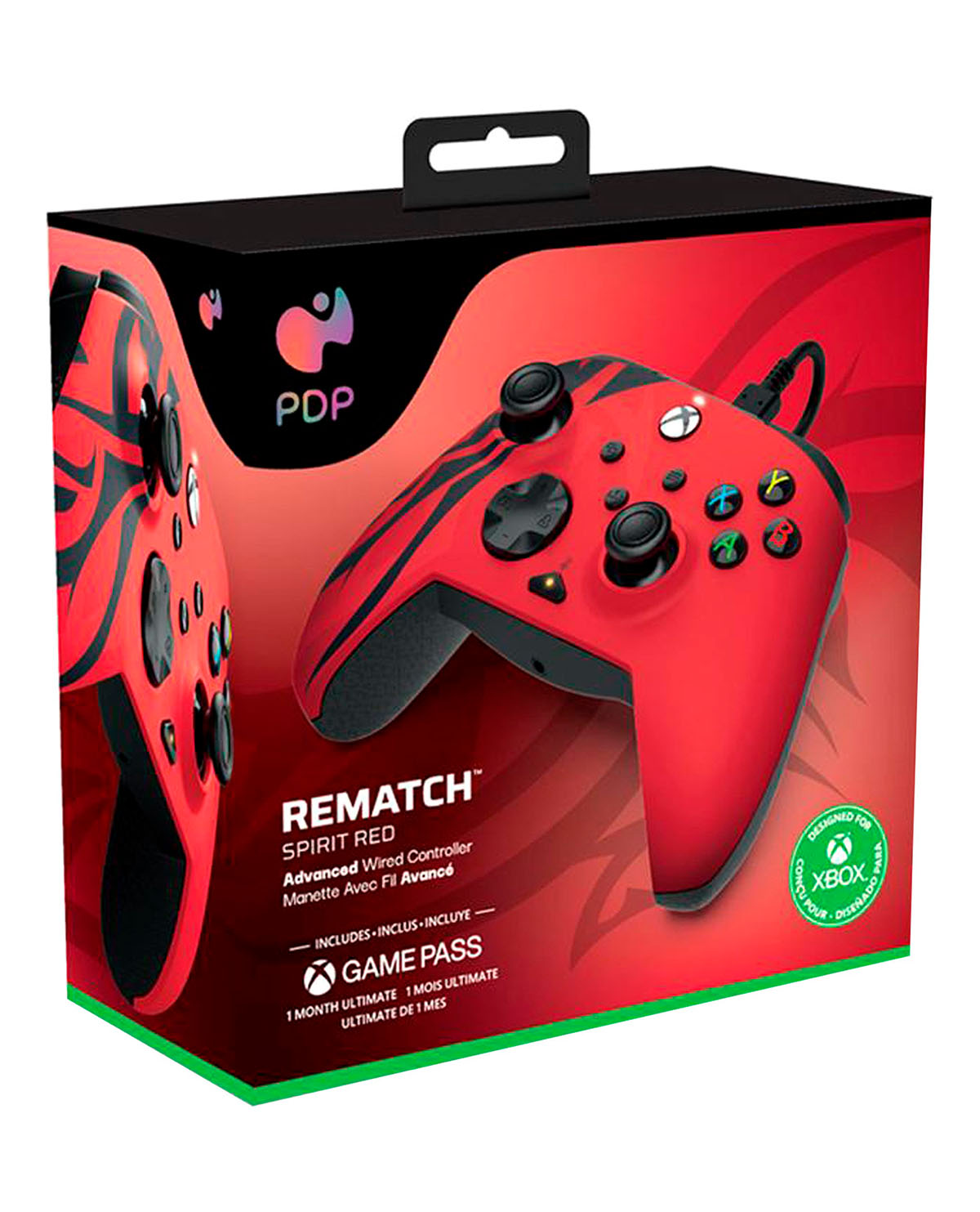 CONTROL ALAMBRICO XBOX SERIES X PDP REMATCH SPIRIT RED - Image 4