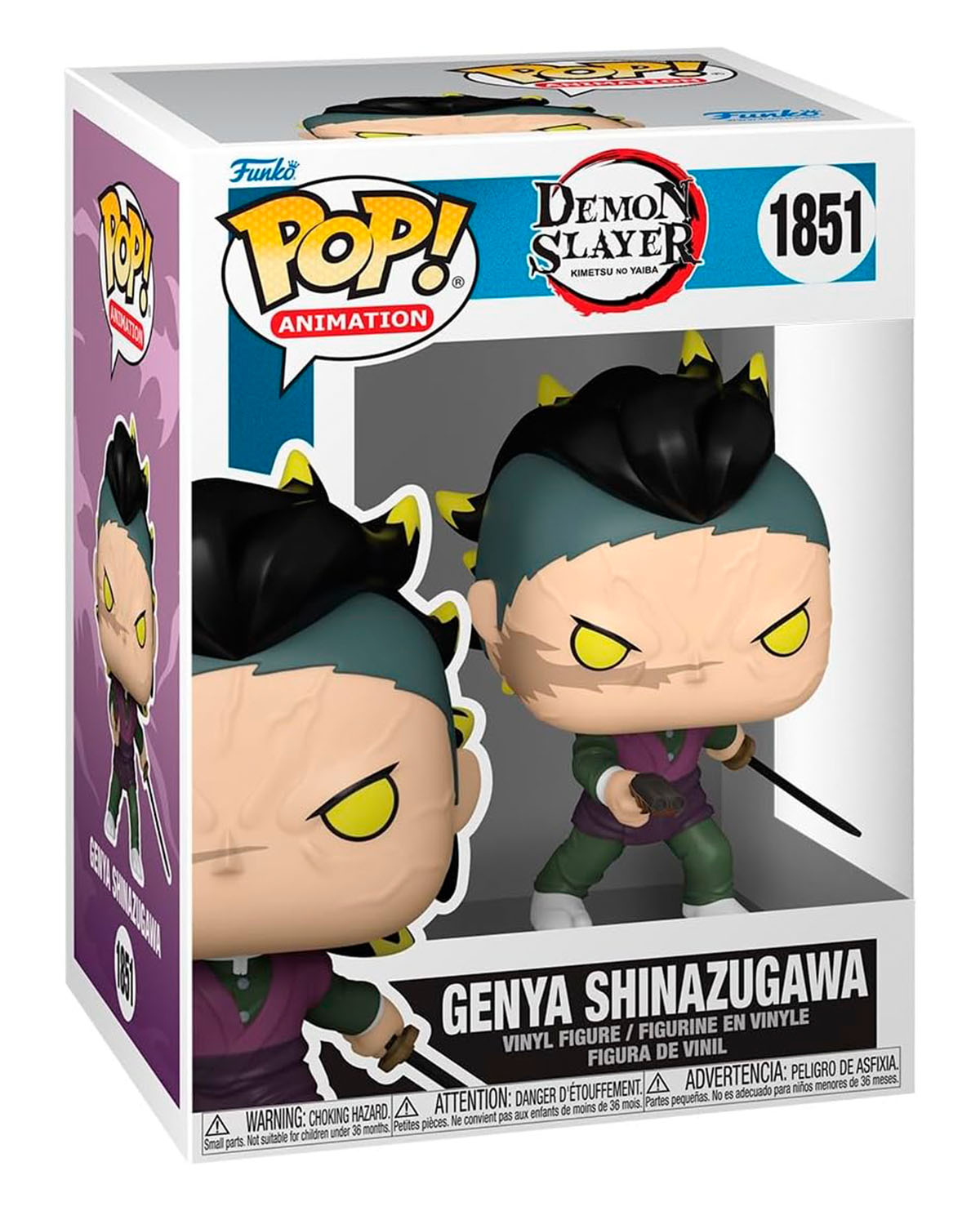 FUNKO POP ANIMATION DEMON SLAYER GENYA FORMA DE DEMONIO - Image 2