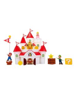 SET JAKKS MARIO BROS CASTILLO MUSHROOM KINGDOM