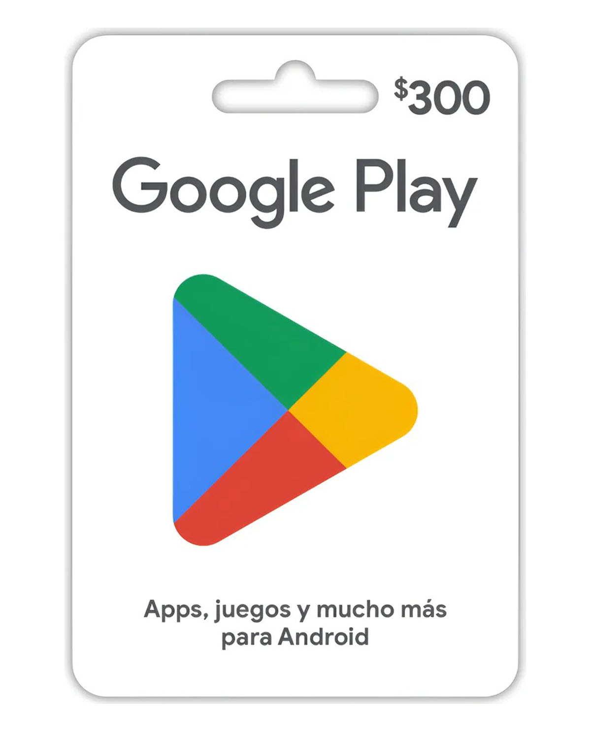 TARJETA GOOGLE PLAY 300