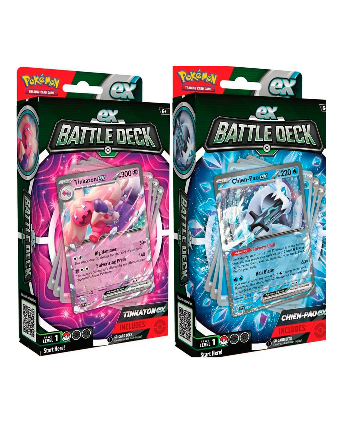 POKEMON TRADING CARD GAME CHIEN PAO Y TINKATON EX BATTLE DECK