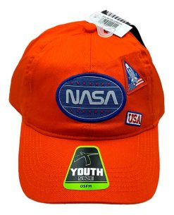 GORRA NARANJA LOGO NASA