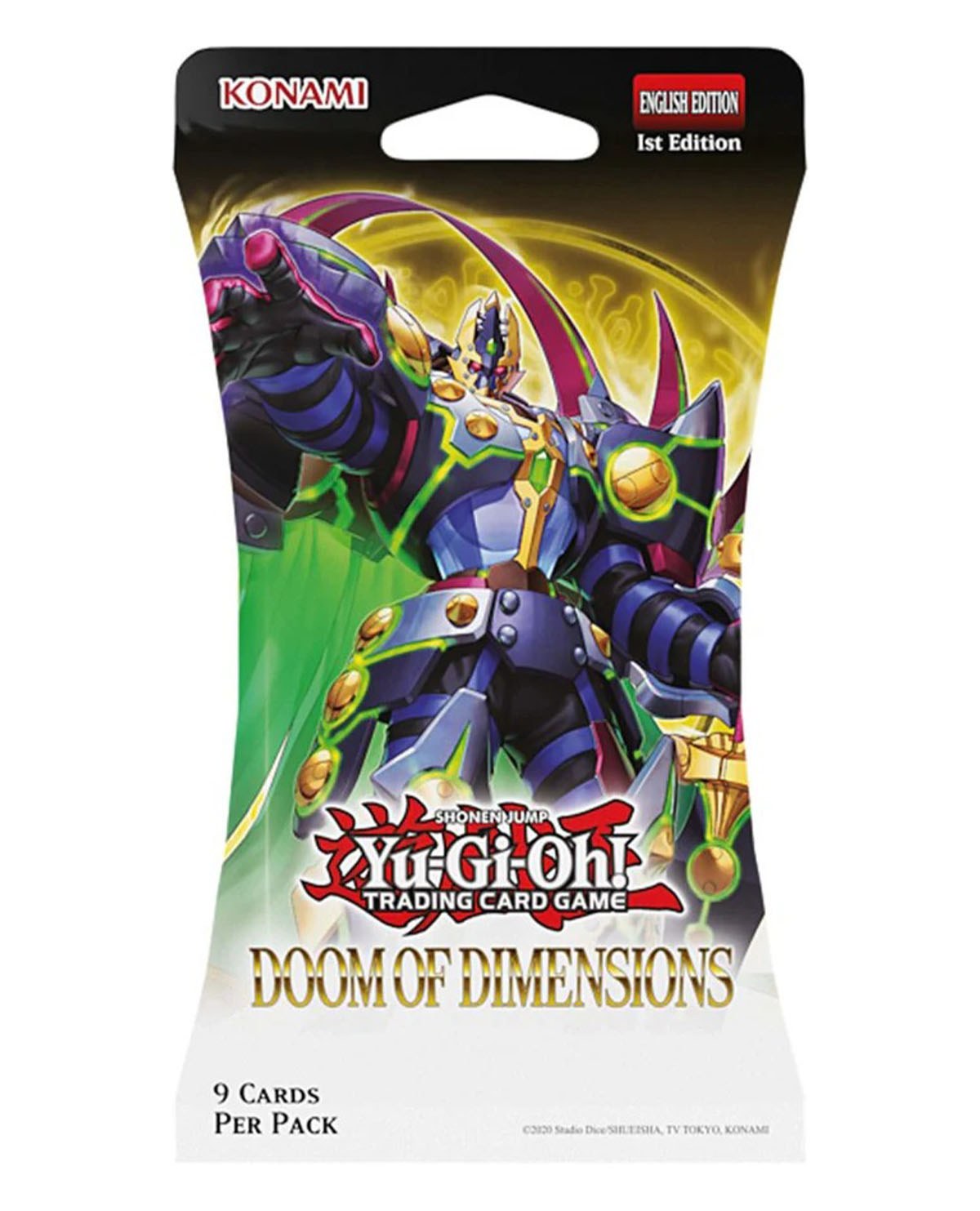 YU GI OH! DOOM OF DIMENSION SLEEVED BOOSTER