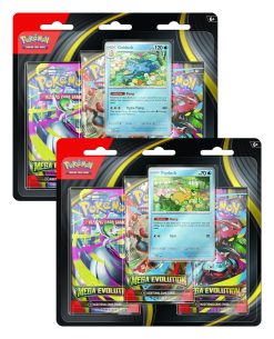 POKEMON TRADING CARD GAME MEGA EVOLUTION THREE BOOSTER BLISTER