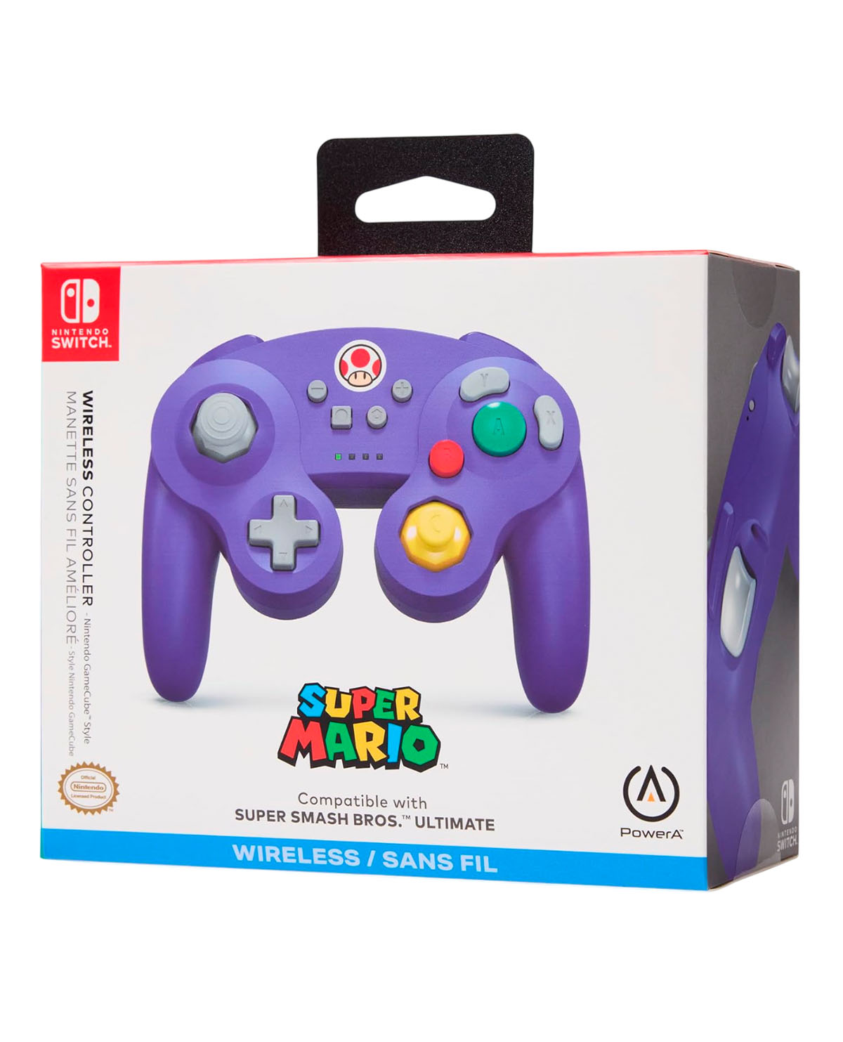 CONTROL INALAMBRICO POWER A GAMECUBE TOAD - Image 4