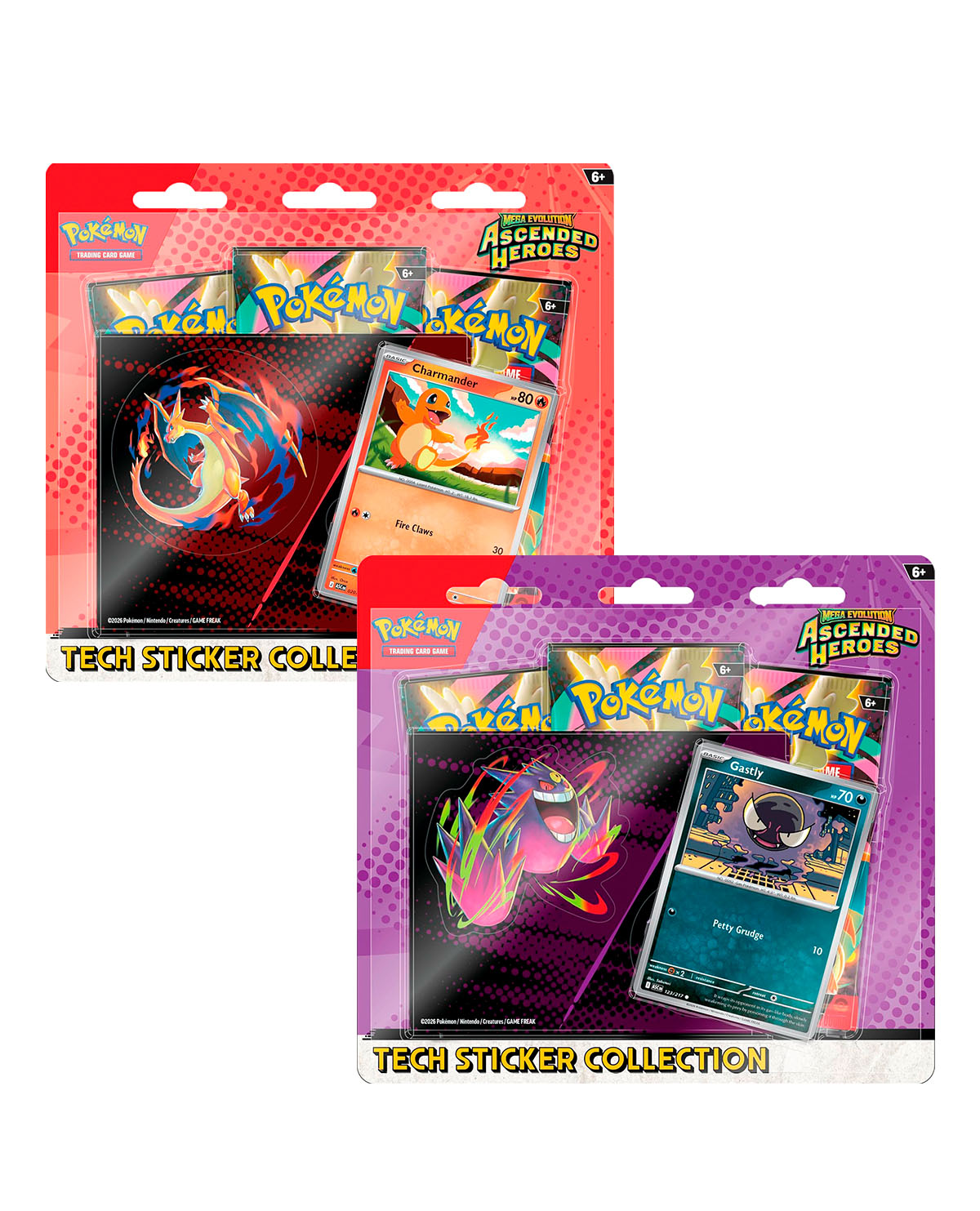 POKEMON TCG MEGA EVOLUTION ASCENDED HEROES TECH STICKER INGLES